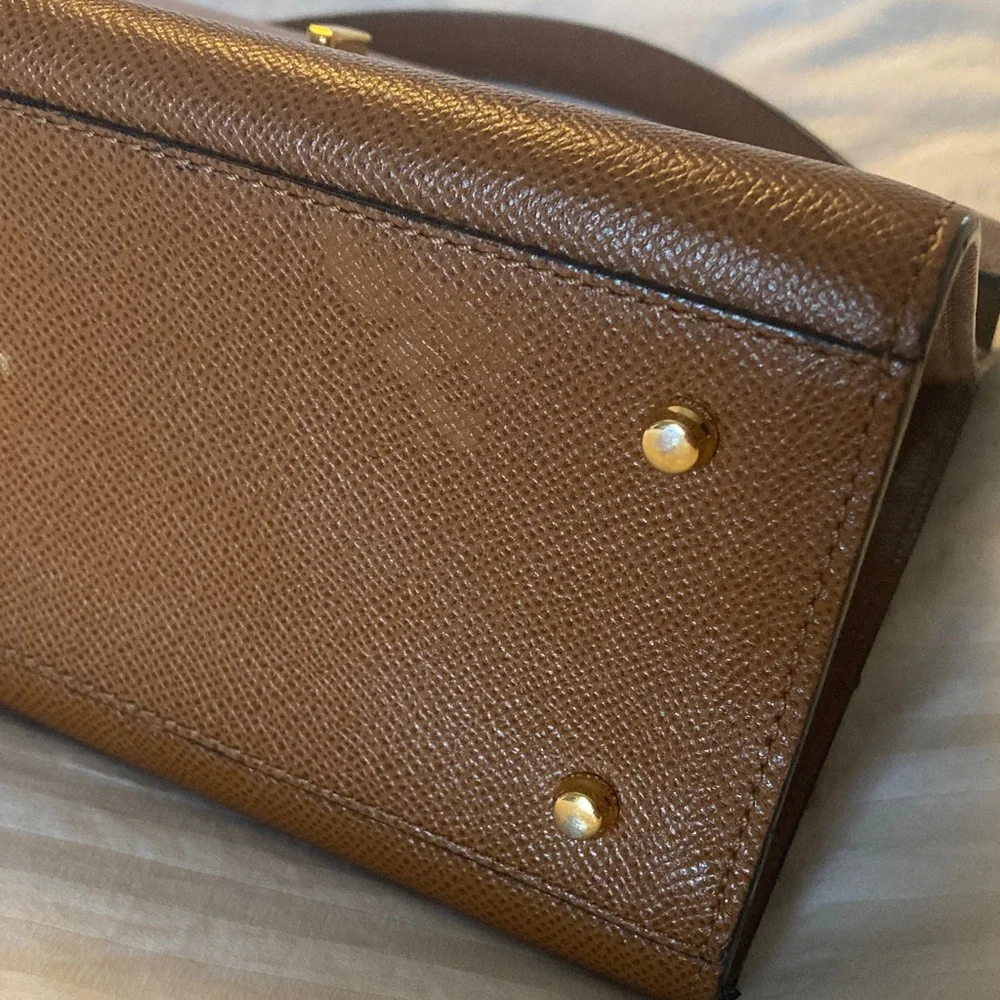 Bally Brown Leather Top Handle Bag